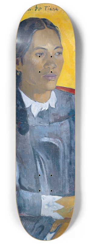Paul Gauguin - Woman with a Flower 8.25 inch art skate deck