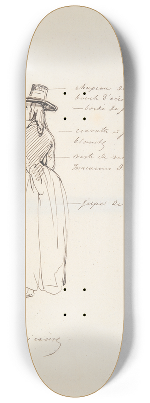 Paul Gavarni - Republicaine 8.25 inch art skate deck