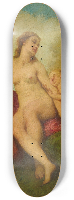 Paul-Jacques-Aim Baudry - Venus And Cupid 8.25 inch art skate deck