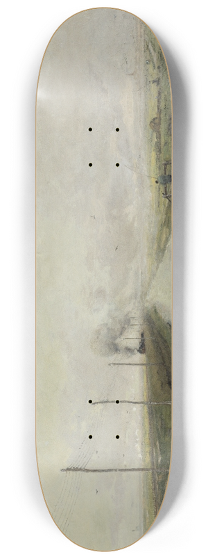 Paul Joseph Constantin Gabril - Landscape with a train 8.25 inch art skate deck Paul Joseph Constantin Gabril - Landscape with a train 8.25 inch art skate deck