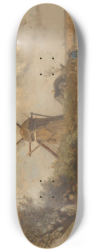 Paul Joseph Constantin Gabril - Windmill on a Pond 8.25 inch art skate deck Paul Joseph Constantin Gabril - Windmill on a Pond 8.25 inch art skate deck