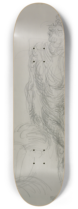 Paul Klee - Akt In Geschraubter Bewegung (Nude In Spiralling Movement) 8.25 inch art skate deck