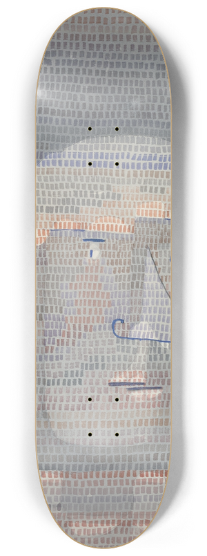 Paul Klee - Athletes Head 8.25 inch art skate deck