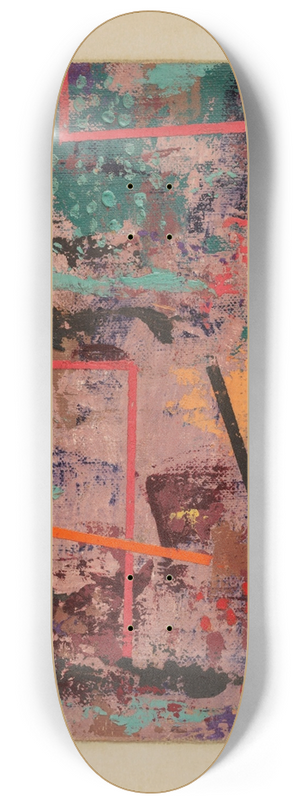 Paul Klee - Baubegin im Garten 8.25 inch art skate deck