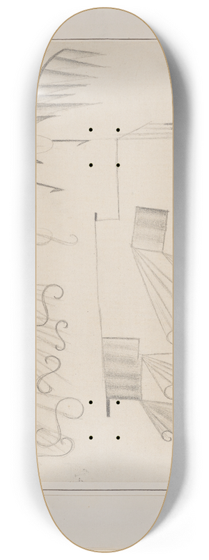 Paul Klee - Fire Wind 8.25 inch art skate deck