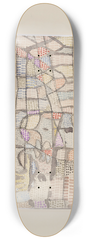 Paul Klee - Fruchtbares geregelt 8.25 inch art skate deck