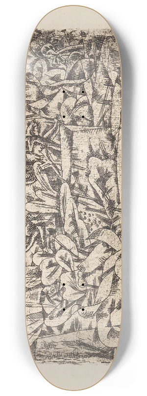 Paul Klee - Garten der Leidenschaft 8.25 inch art skate deck