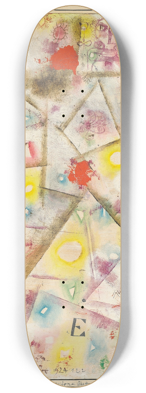 Paul Klee - Gedenkblatt E 8.25 inch art skate deck