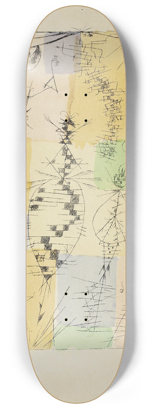 Paul Klee - Insekten 8.25 inch art skate deck