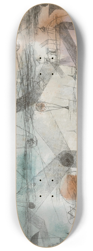 Paul Klee - In the realm of air 8.25 inch art skate deck Paul Klee - In the realm of air 8.25 inch art skate deck