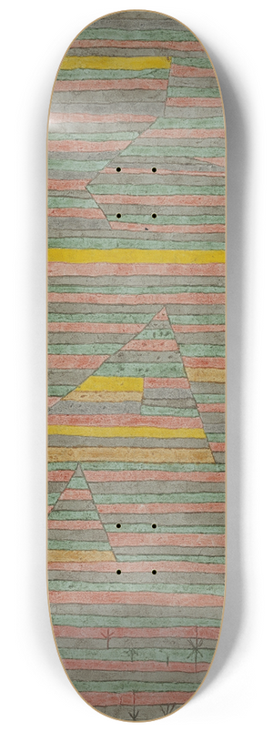Paul Klee - Monuments at G. 8.25 inch art skate deck