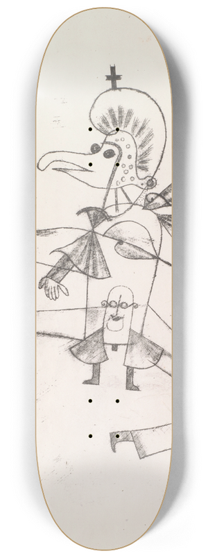 Paul Klee - Narretei 8.25 inch art skate deck Paul Klee - Narretei 8.25 inch art skate deck