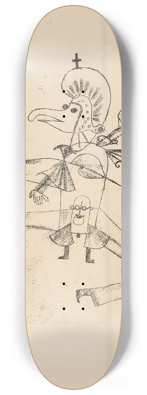 Paul Klee - Narretei 8.25 inch art skate deck