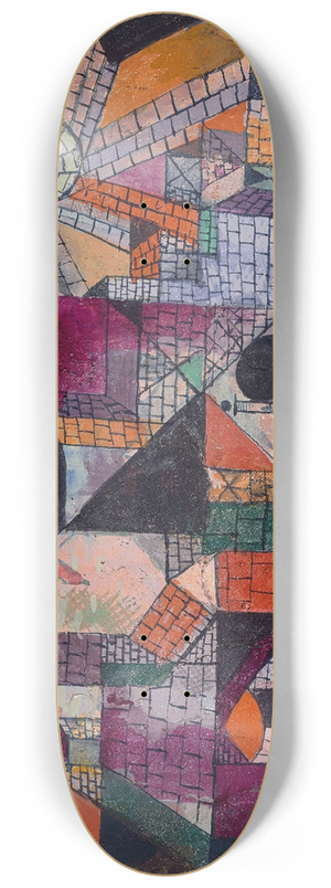 Paul Klee - Stadt R 8.25 inch art skate deck