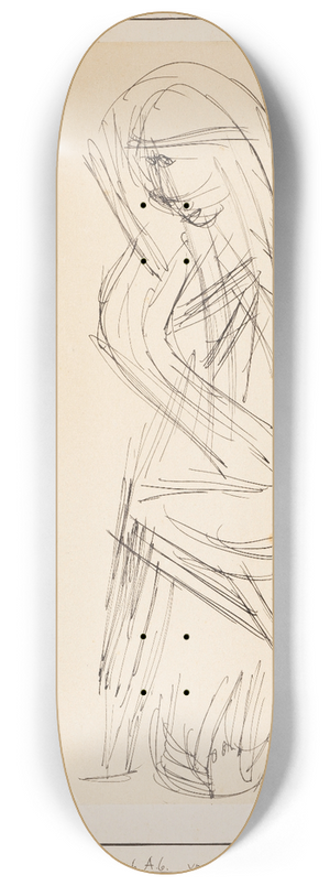 Paul Klee - vom Tier begleitet 8.25 inch art skate deck