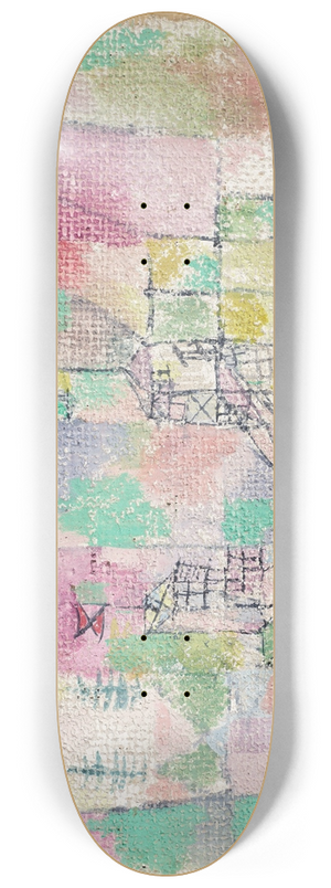 Paul Klee - Zwei Lustschlsschen 8.25 inch art skate deck