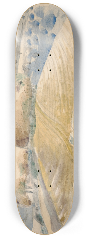 Paul Nash - Landscape of the Wittenham Clumps 8.25 inch art skate deck