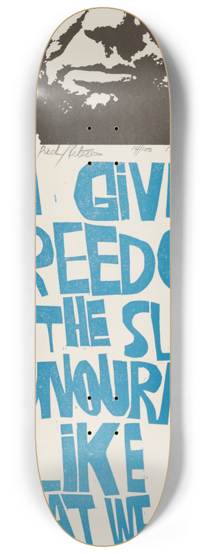 Paul Peter Piech - In giving freedom to the slave, honourable alike in what we give and what we preserve. Abraham Lincoln 8.25 inch art skate deck Paul Peter Piech - In giving freedom to the slave, honourable alike in what we give and what we preserve. Abraham Lincoln 8.25 inch art skate deck