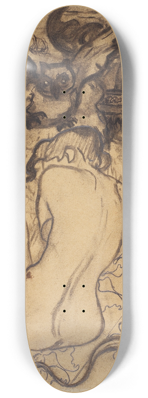 Paul Ranson - Nu avant la Messe Noire 8.25 inch art skate deck Paul Ranson - Nu avant la Messe Noire 8.25 inch art skate deck