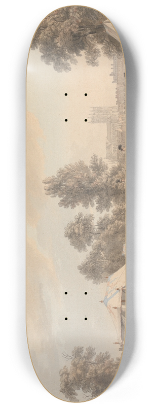 Paul Sandby - An Encampment in St. James Park 8.25 inch art skate deck