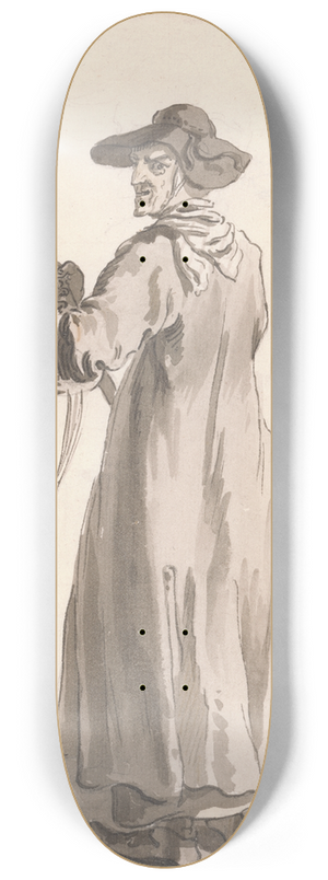 Paul Sandby - London Cries; A Lace Seller 8.25 inch art skate deck