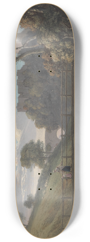 Paul Sandby - Roslin Castle, Midlothian 8.25 inch art skate deck