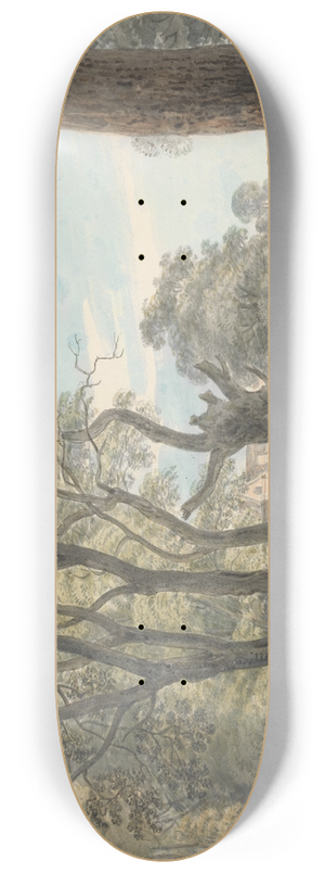 Paul Sandby - The Gunpowder Magazine, Hyde Park 8.25 inch art skate deck
