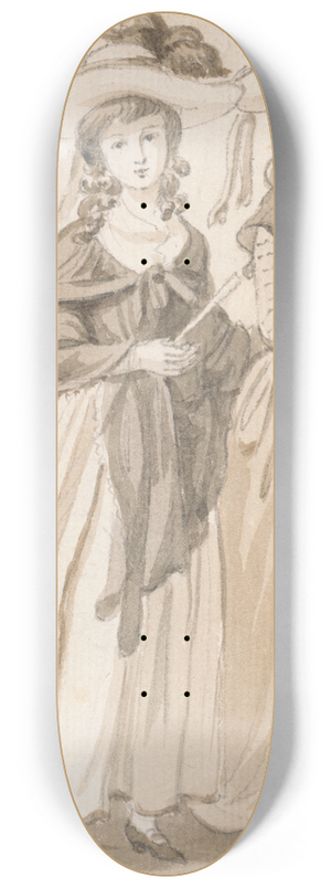 Paul Sandby - The Misses Sandby of Norwich 8.25 inch art skate deck Paul Sandby - The Misses Sandby of Norwich 8.25 inch art skate deck