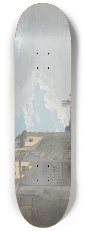 Paul Sandby - The North Terrace, Windsor Castle, Looking West 8.25 inch art skate deck