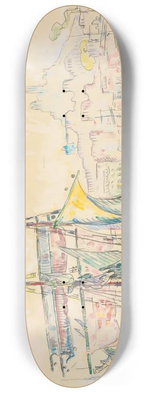 Paul Signac - Marseille. Voilier 8.25 inch art skate deck