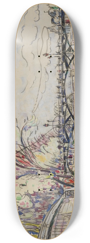Paul Signac - Pont des Arts 8.25 inch art skate deck