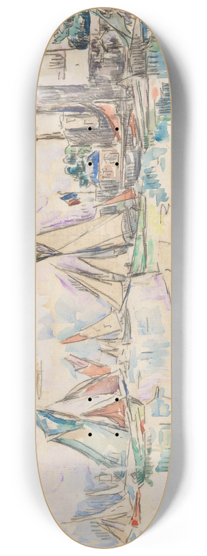 Paul Signac - Sables dOlonne, la tour dArundel 8.25 inch art skate deck