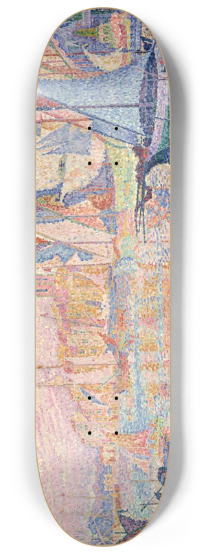 Paul Signac - The Port of Saint-Tropez 8.25 inch art skate deck