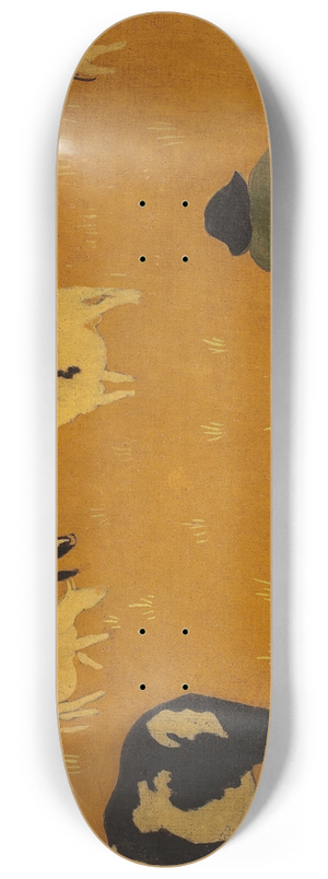 Paul Srusier - Breton panel with cows 8.25 inch art skate deck