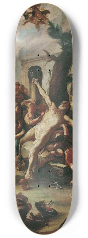 Paul Troger - Die Marter des heiligen Cassian 8.25 inch art skate deck