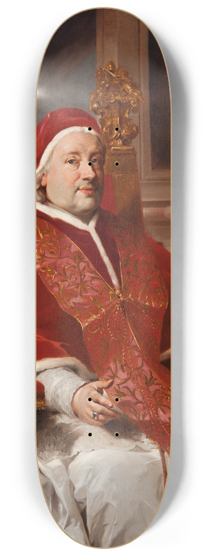 Anton Raphael Mengs - Portrait of Pope Clement XIII 8.25 inch art skate deck