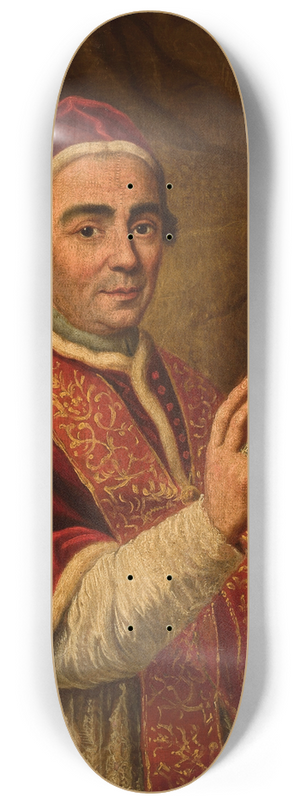 Anton Raphael Mengs - Portrait of pope Clement XIII 8.25 inch art skate deck