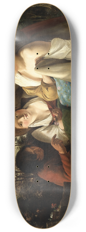 Paulus Bor - The Flower Vendor 8.25 inch art skate deck