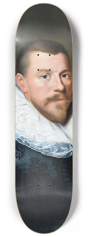 Paulus Moreelse - Portrait of a Middle-Aged Man 8.25 inch art skate deck Paulus Moreelse - Portrait of a Middle-Aged Man 8.25 inch art skate deck