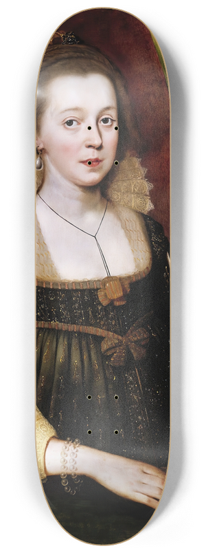 Paul van Somer - Portrait of a young Lady 8.25 inch art skate deck