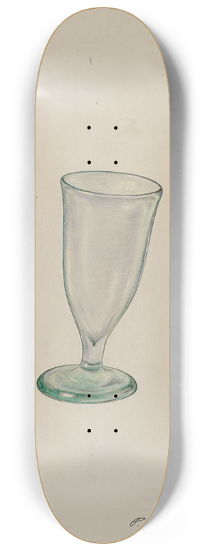 Paul Ward - Wine Glass 8.25 inch art skate deck