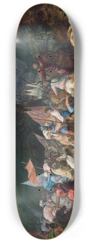 Pauwels Casteels - Josua Defeating Amalek 8.25 inch art skate deck
