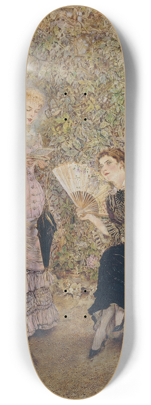 Anton Romako - Die Freundinnen Der Liebesbrief 8.25 inch art skate deck