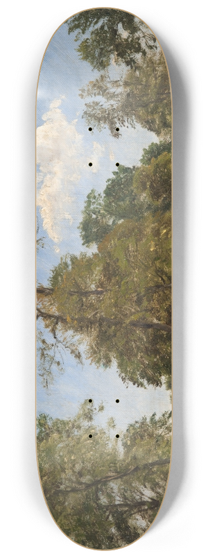 P. C. Skovgaard - On the Outskirts of Knabstrup Dyrehave 8.25 inch art skate deck