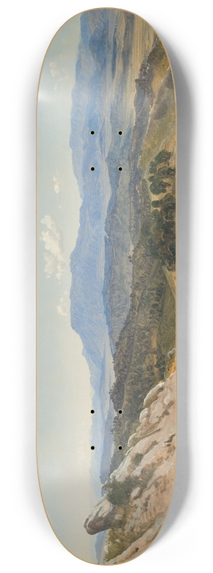 P. C. Skovgaard - Rocky Hills near Civitella 8.25 inch art skate deck