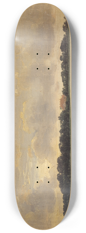 P. C. Skovgaard - View Across Prst Fiord towards the manor of Nys 8.25 inch art skate deck