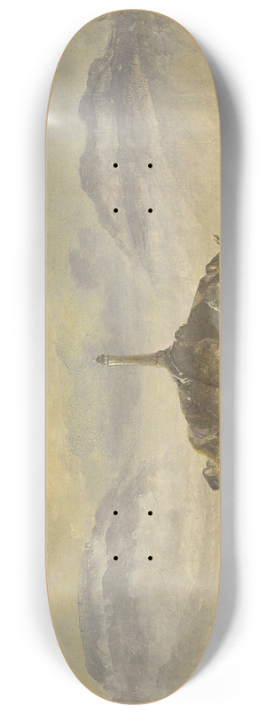 Peder Balke - Lighthouse on the Norwegian Coast 8.25 inch art skate deck