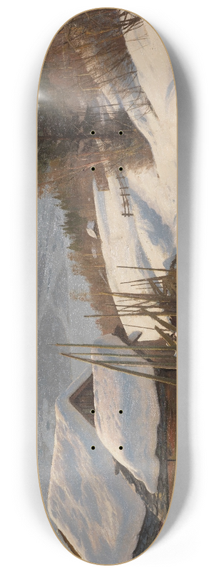 Peder Mrk Mnsted - Sonniger Wintertag in Norwegen 8.25 inch art skate deck