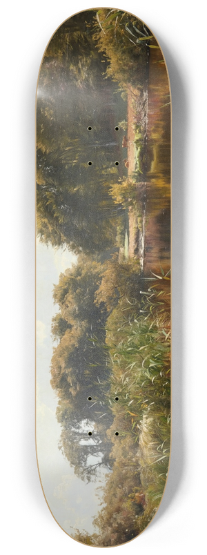 Peder Mrk Mnsted - Summer Clouds Reflection 8.25 inch art skate deck