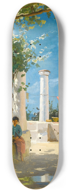 Peder Mrk Mnsted - Summer In Capri 8.25 inch art skate deck